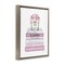 Stupell Industries Rose Bouquet & Designer Bookstack Framed Floater Canvas Wall Art